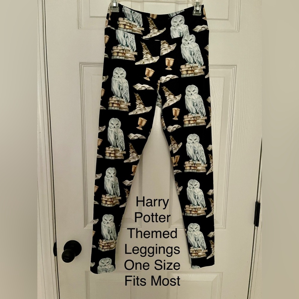 Harry Potter Hedwig Themed Leggings OSFM